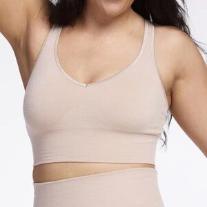 Woolx Merino Wool Hayden All Seasons Seamless ComfyTan Bra, Size 1X (42)